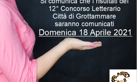 Risultati del 12° Concorso Letterario Città di Grottammare